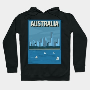 Australia Travel Poster Hoodie